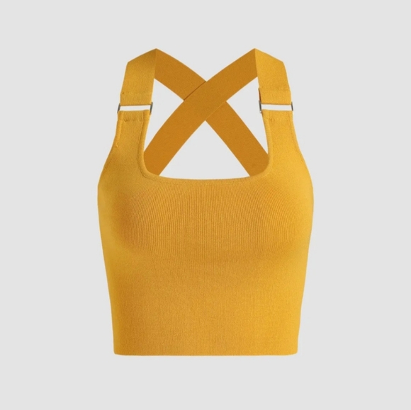 Cider Tops - Yellow Crop Top